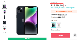Oferta do iPhone 14
