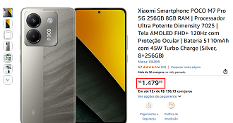 Oferta do POCO M7 Pro