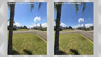 Comparativo das câmeras