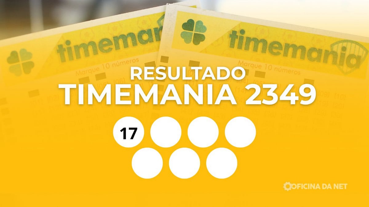 Veja os números sorteados da Timemania 2349