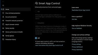 Smart App Control deixa de ser um problema