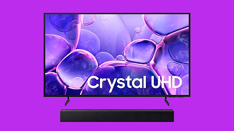 Smart TV 50 Crystal UHD 4K U8100F 2025 + Soundbar HW-B400F/ZD