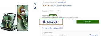 Oferta do Razr 60 Ultra