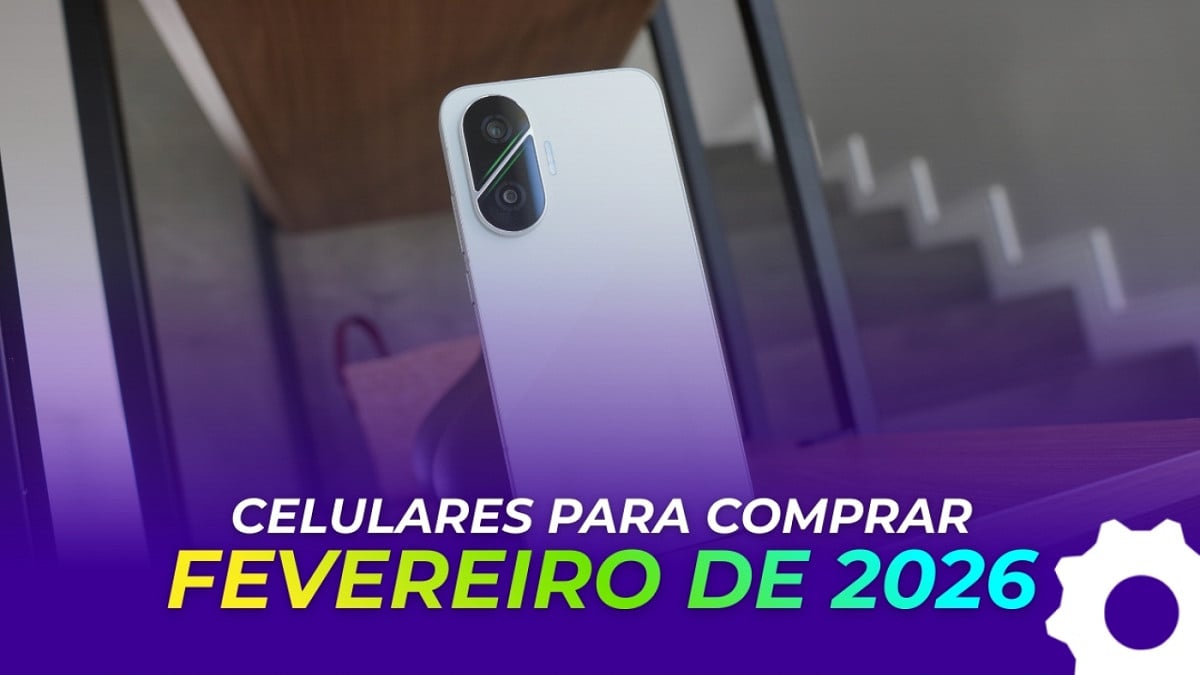 Lista de celulares que o Oficina da Net recomenda em fevereiro de 2026. Imagem: Oficina da Net