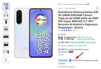 Oferta do Galaxy A36