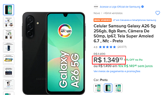 Oferta do Galaxy A26