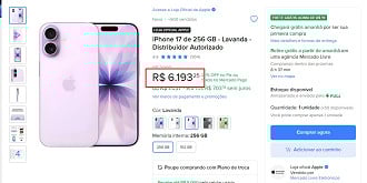 Oferta do iPhone 17