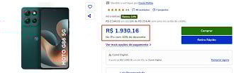 Oferta do Moto G86