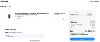 Samsung Sound Tower MX-ST50F por R$ 2.944,05 à vista.