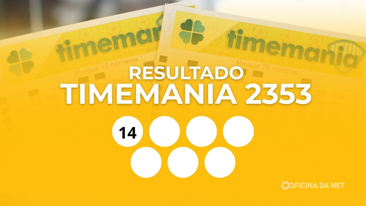 Veja os números sorteados da Timemania 2353