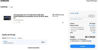 Samsung Vision AI TV 43 QLED Ultra 4K QEF1 2025