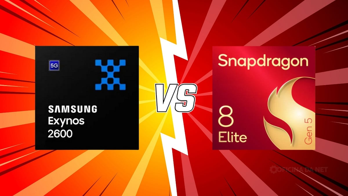 Exynos 2600 bate Snapdragon 8 Elite Gen 5 em testes de IA e mostra força da Samsung. Imagem: Oficina da Net
