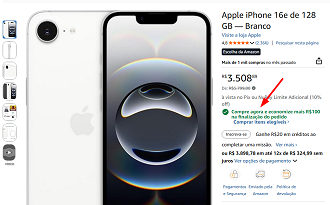 Oferta do iPhone 16e