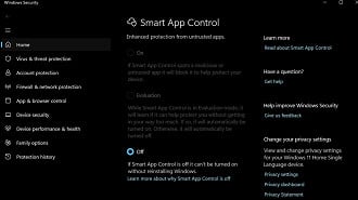 Smart App Control pode ser desativado sem reinstalar o Windows