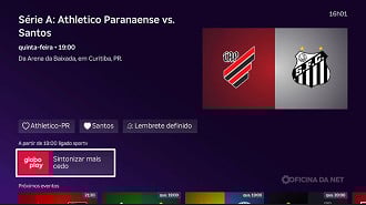 Área de Esportes da Roku