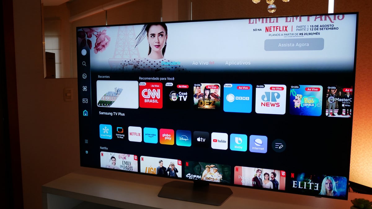 Samsung TV Plus bate 100 milhões de usuários e reforça força do IPTV grátis da Samsung. Imagem: Oficina da Net