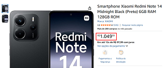 Oferta do Redmi Note 14 4G