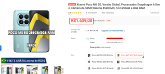 Oferta do POCO M8