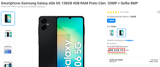 Oferta do Galaxy A06 5G