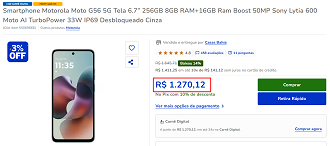 Oferta do Moto G56 5G