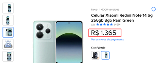 Oferta do Redmi Note 14 5G