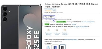 Oferta do Galaxy S25 FE