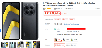 Oferta do POCO M8 Pro