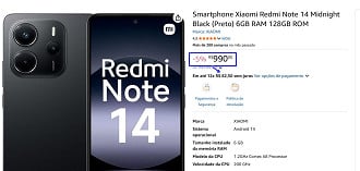 Oferta do Redmi Note 14
