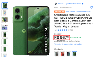 Oferta do Moto G35 5G