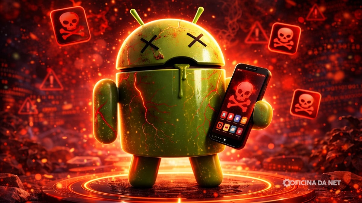 Mais de 13 mil dispositivos já foram afetados por novo malware Keenadu. Imagem: Oficina da Net