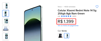 Oferta do Redmi Note 14 5G