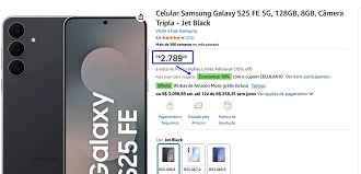 Oferta do Galaxy S25 FE