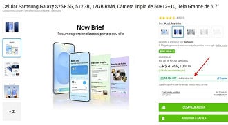 Oferta do Galaxy S25+
