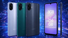 Galaxy A07 de 256GB fica baratíssimo na Amazon e chega a R$ 799