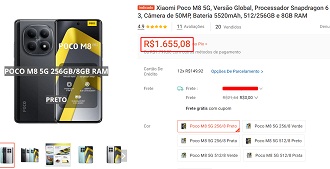 Oferta do POCO M8