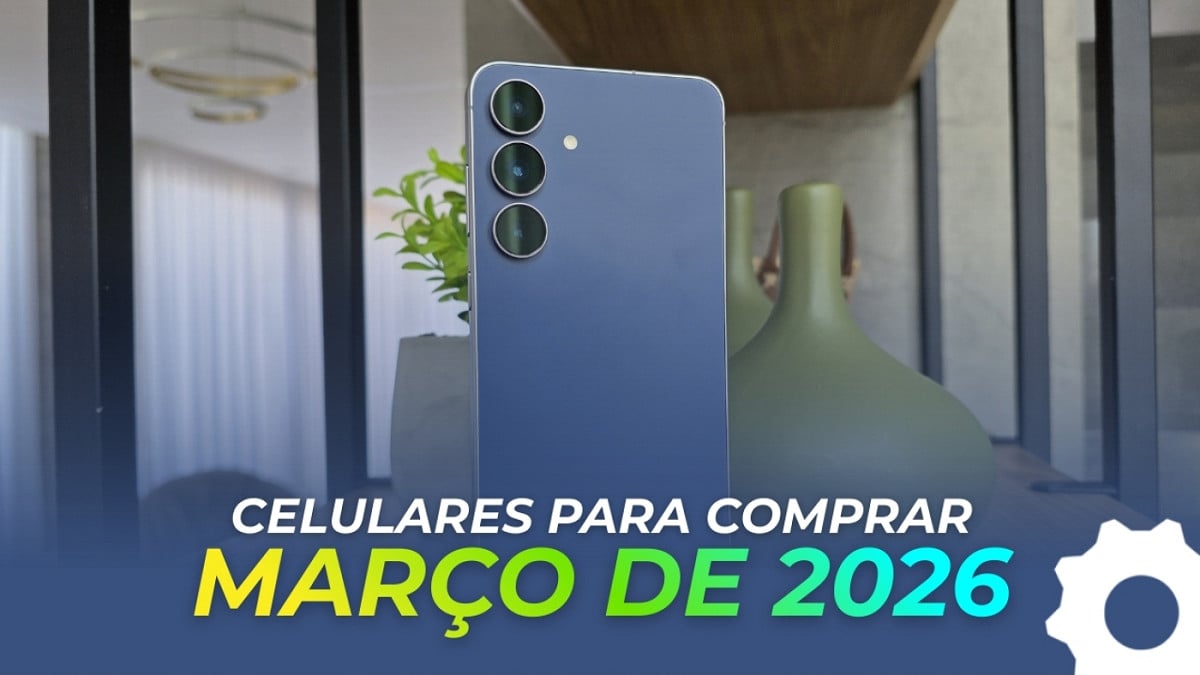 Lista de celulares que o Oficina da Net recomenda em março de 2026. Imagem: Oficina da Net