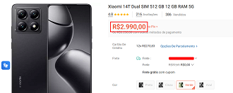 Oferta do Xiaomi 14T