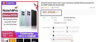 Redmi Note 14 Pro 5G em promoção