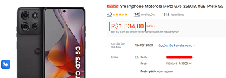Oferta do Moto G75 5G