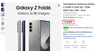 Oferta do Galaxy Z Fold6