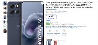 Promoção do Moto G86