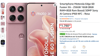 Oferta do Motorola Edge 60 Fusion