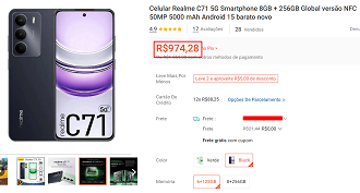 Oferta do realme C71 5G