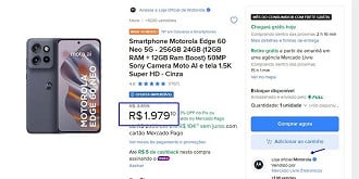 Oferta do Edge 60 Neo
