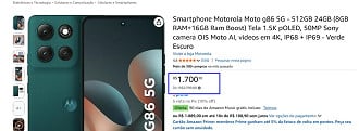 Oferta do Moto G86 de 512GB