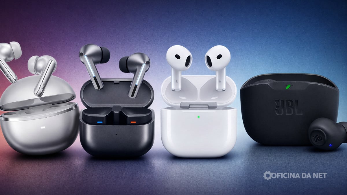 Separamos uma lista com os melhores fones de ouvido para comprar neste mês de março. Imagem: Oficina da Net