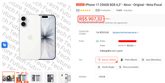 Oferta do iPhone 17