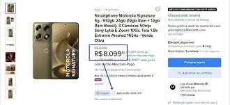 Oferta do Motorola Signature