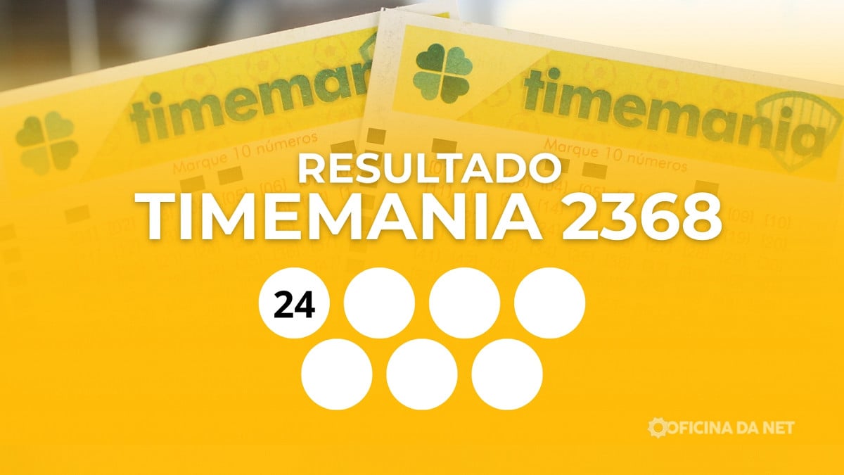 Veja os números sorteados da Timemania 2368