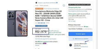 Oferta do Motorola Edge 60 Neo